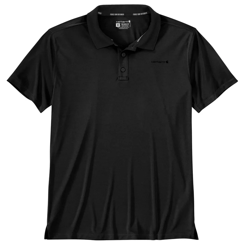 Polo de hombre Force Sun Defender™ de corte holgado con logotipo - Camisas con protección solar