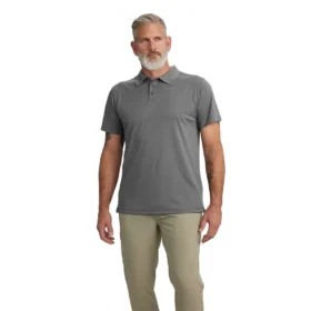 Polo de hombre Force Sun Defender™ de corte holgado con logotipo - Camisas con protección solar