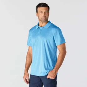 Polo de hombre Force Sun Defender™ de corte holgado con logotipo – Camisas con protección solar