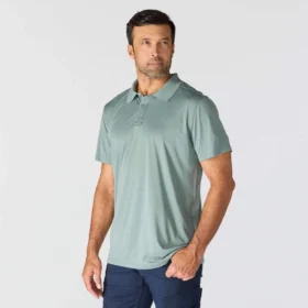 Polo de hombre Force Sun Defender™ de corte holgado con logotipo – Camisas con protección solar