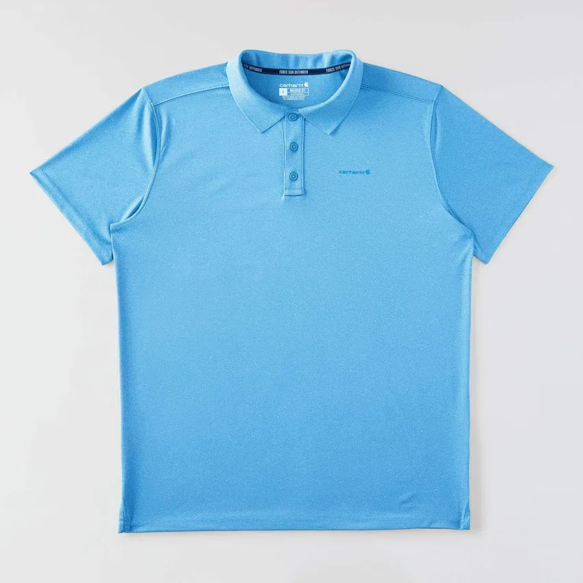 Polo de hombre Force Sun Defender™ de corte holgado con logotipo - Camisas con protección solar