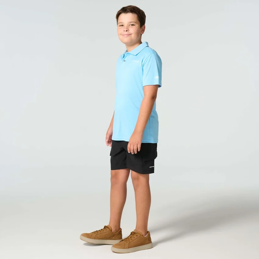 Polo Force Sun Defender™ de manguitos cortos para niño (niños pequeños/niños)