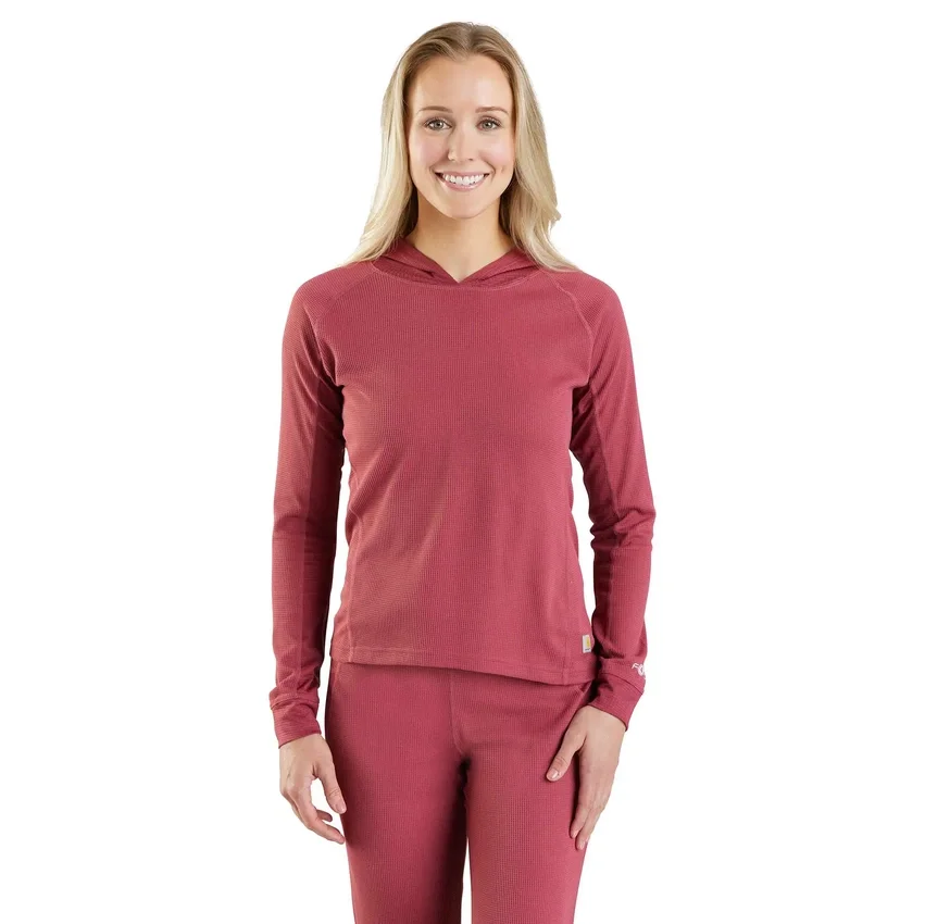 Sudadera con capucha Carhartt Force® de peso medio con microrejilla para mujer