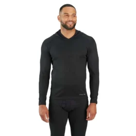 Sudadera con capucha de capa base Force de peso medio con micro-rejilla