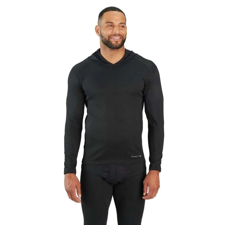 Sudadera con capucha de capa base Force de peso medio con micro-rejilla