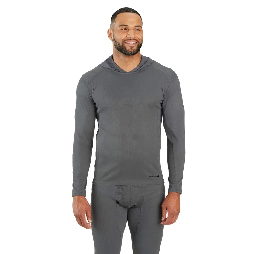 Sudadera con capucha de capa base Force de peso medio con micro-rejilla