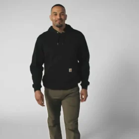 Sudadera con capucha de corte holgado y peso medio con estampado gráfico para hombre – Sudaderas con capucha Rain Defender