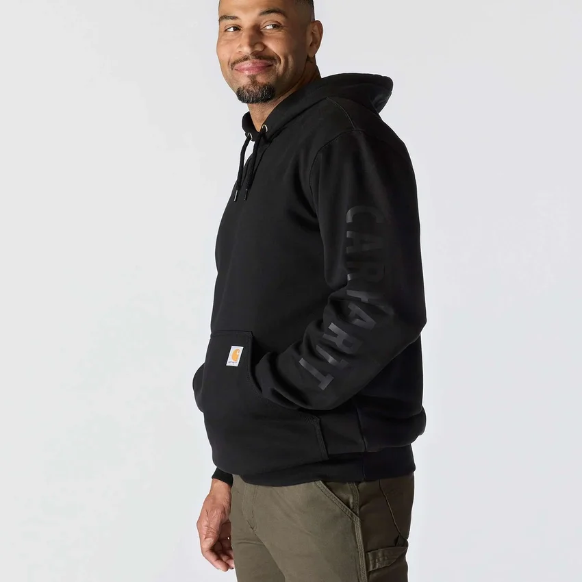 Sudadera con capucha de corte holgado y peso medio con estampado gráfico para hombre - Sudaderas con capucha Rain Defender
