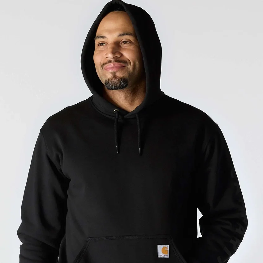 Sudadera con capucha de corte holgado y peso medio con estampado gráfico para hombre - Sudaderas con capucha Rain Defender