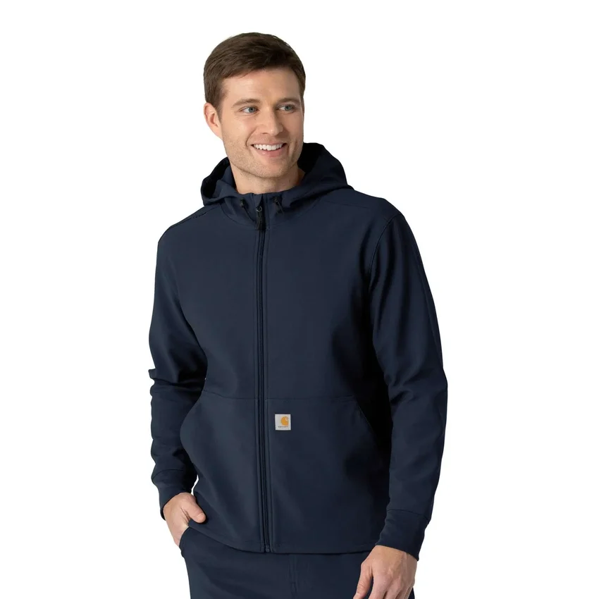 Sudadera con capucha de forro polar laminado