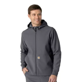 Sudadera con capucha de forro polar laminado