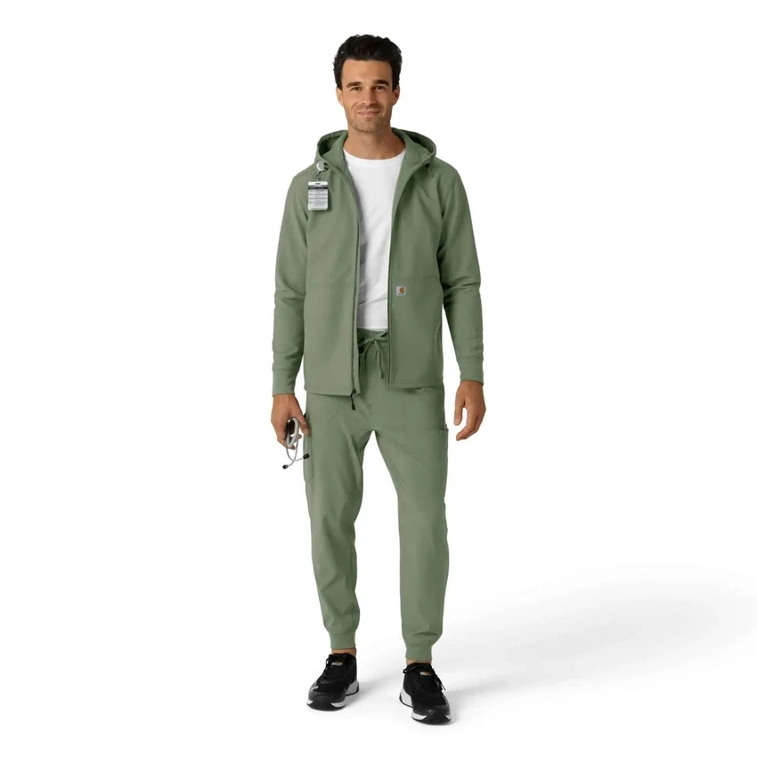 Sudadera con capucha de forro polar laminado