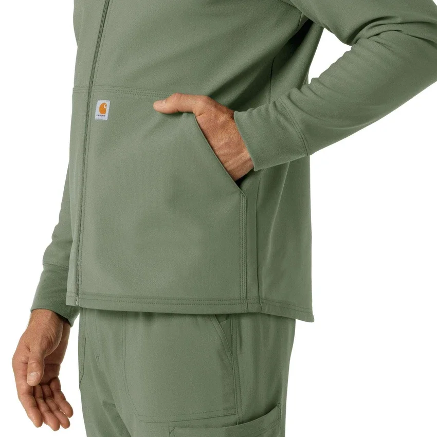 Sudadera con capucha de forro polar laminado