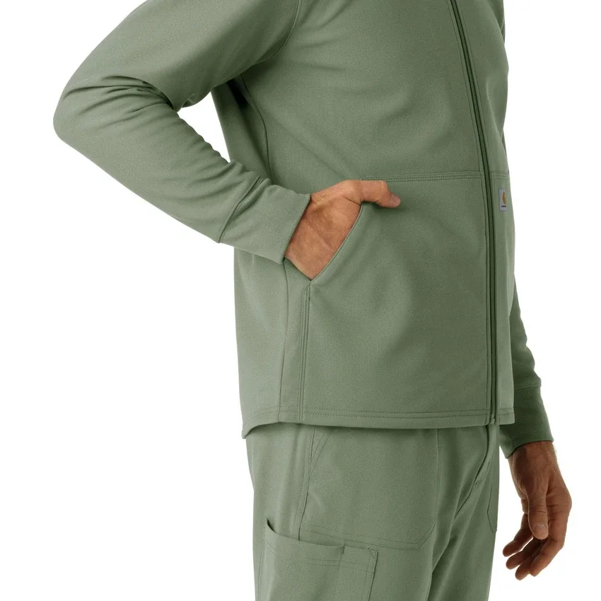 Sudadera con capucha de forro polar laminado