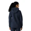 Sudadera con capucha de forro polar laminado para mujer