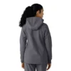 Sudadera con capucha de forro polar laminado para mujer