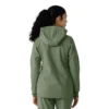 Sudadera con capucha de forro polar laminado para mujer