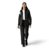 Sudadera con capucha de forro polar laminado para mujer