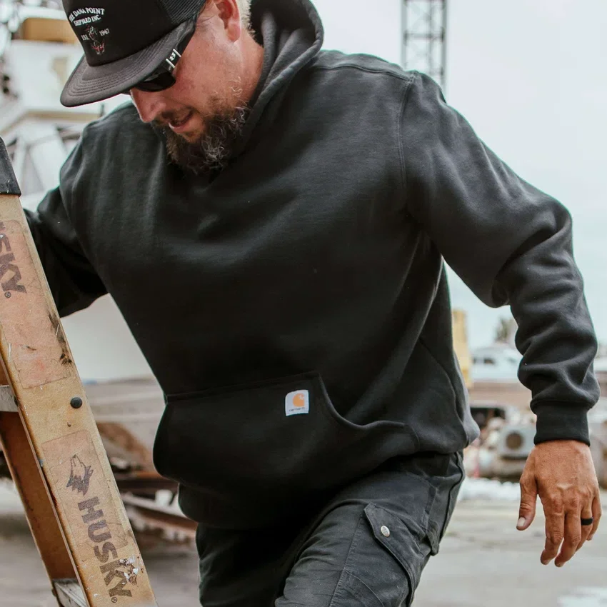 Sudadera con capucha de peso medio y corte holgado Marquette para hombre