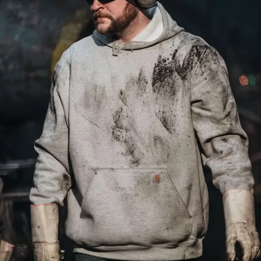 Sudadera con capucha de peso medio y corte holgado Marquette para hombre