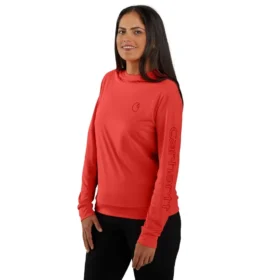 Sudadera con capucha Force Sun Defender UPF 50+ para mujer, que absorbe la humedad - Sudaderas con capucha de protección solar