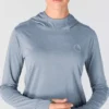 Sudadera con capucha Force Sun Defender UPF 50+ para mujer, que absorbe la humedad - Sudaderas con capucha de protección solar
