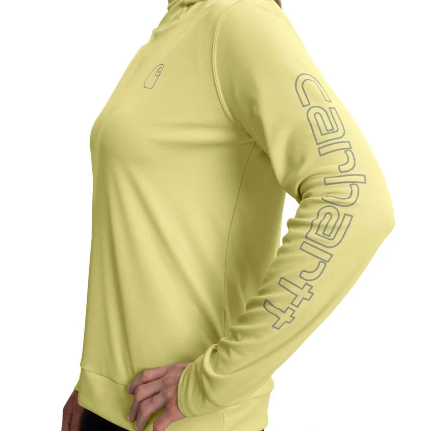 Sudadera con capucha Force Sun Defender UPF 50+ para mujer, que absorbe la humedad - Sudaderas con capucha de protección solar