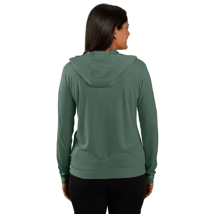 Sudadera con capucha Force Sun Defender UPF 50+ para mujer, que absorbe la humedad - Sudaderas con capucha de protección solar
