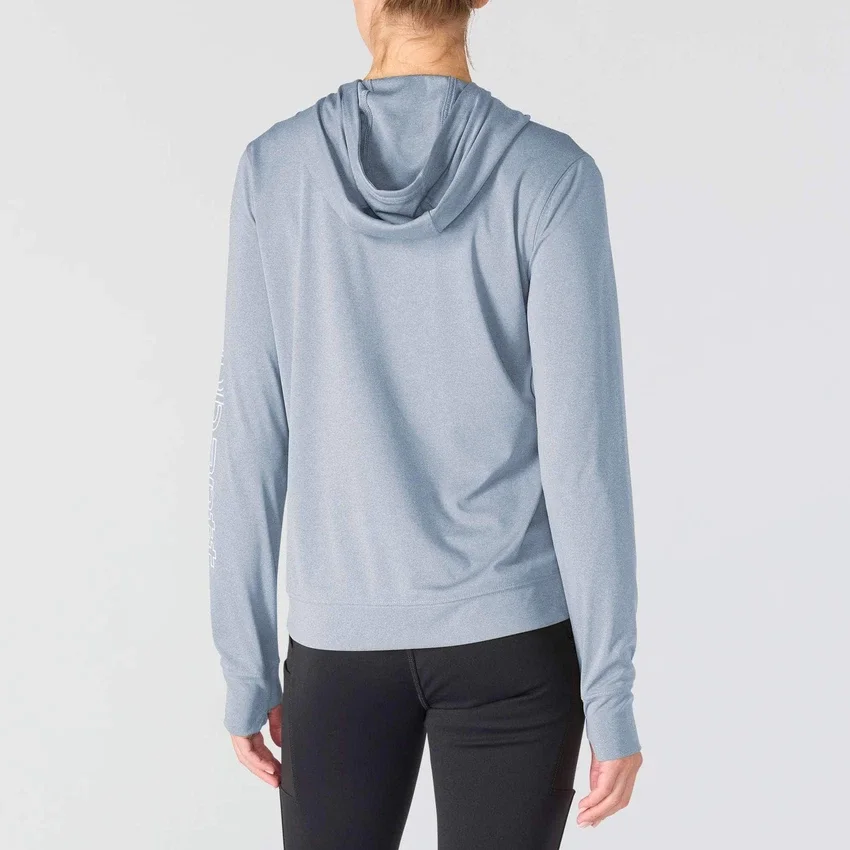 Sudadera con capucha Force Sun Defender UPF 50+ para mujer, que absorbe la humedad - Sudaderas con capucha de protección solar