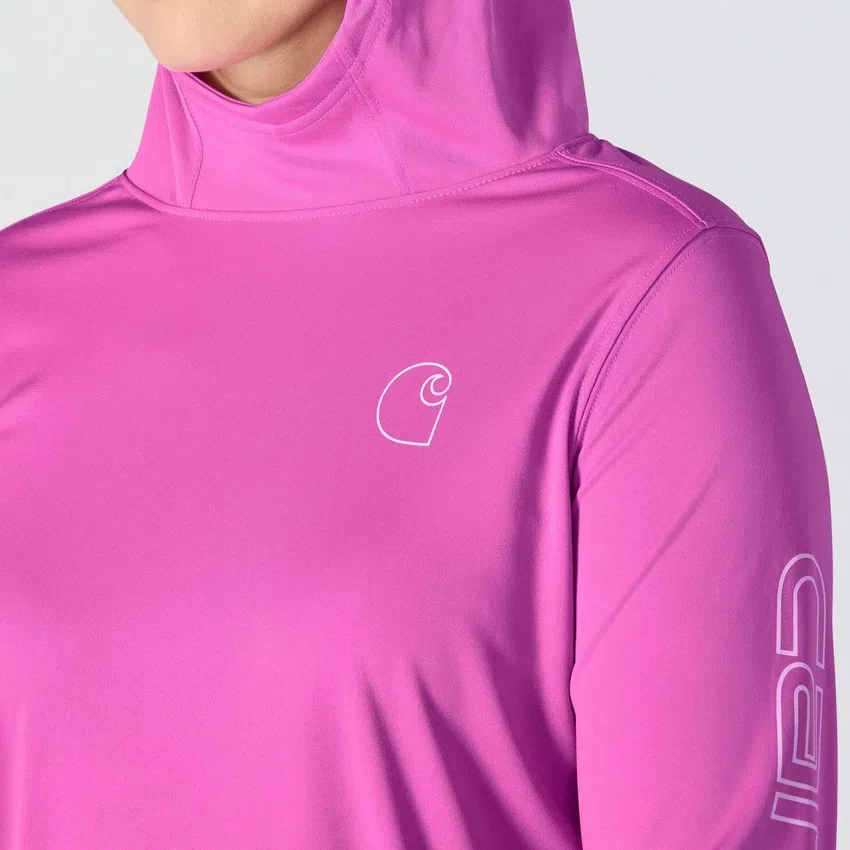 Sudadera con capucha Force Sun Defender UPF 50+ para mujer, que absorbe la humedad - Sudaderas con capucha de protección solar