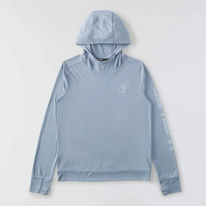 Sudadera con capucha Force Sun Defender UPF 50+ para mujer, que absorbe la humedad - Sudaderas con capucha de protección solar