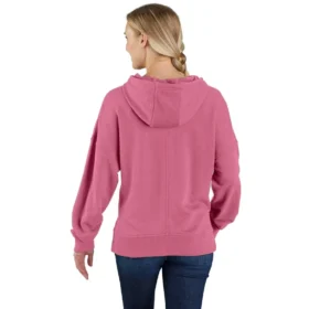 Sudadera con capucha ligera de Tencel para mujer, de corte holgado y con estampado del logotipo