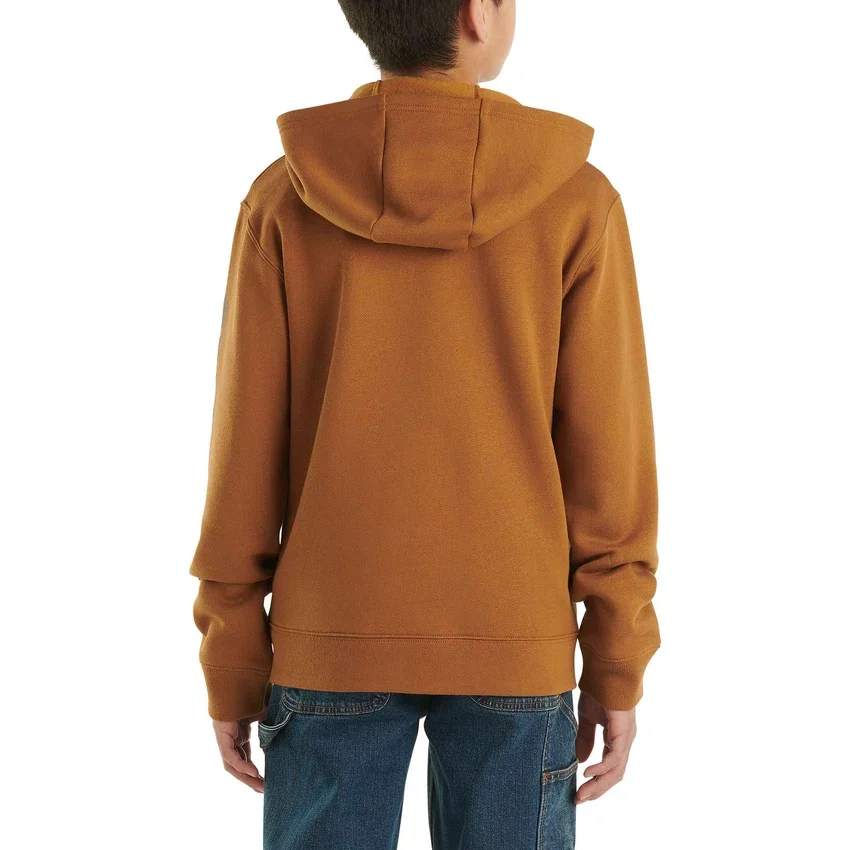 Sudadera con capucha, manguitos largos y cremallera completa para niño (niños/jóvenes)