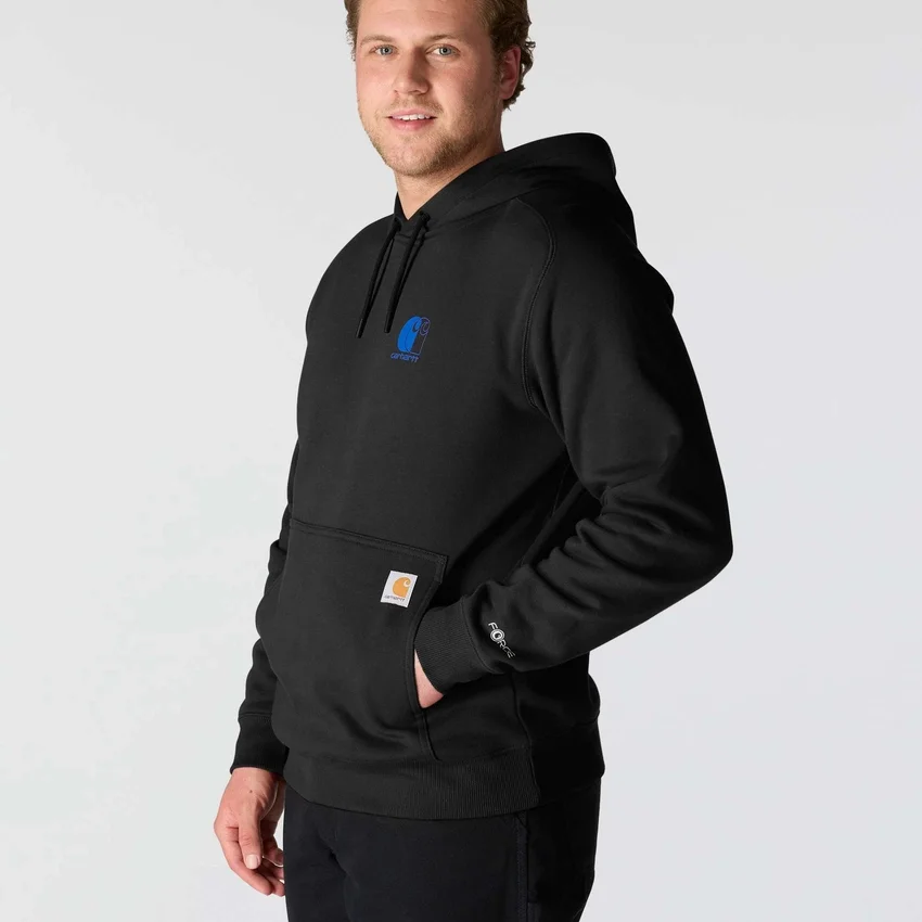 Sudadera con capucha para hombre Force con logotipo y tejido que absorbe la humedad