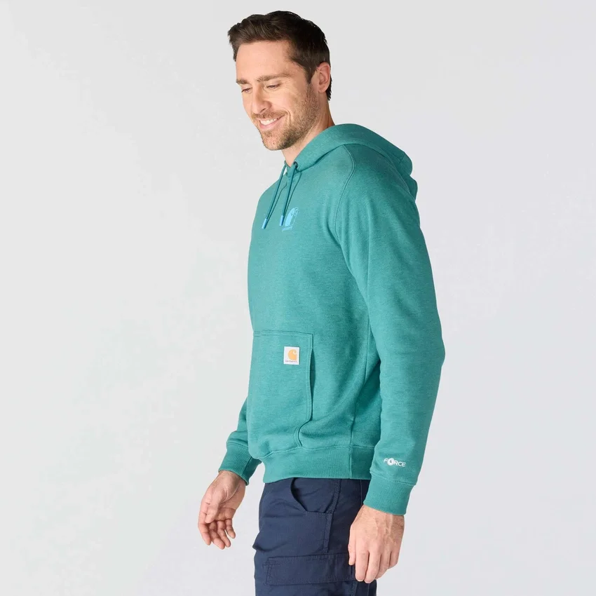 Sudadera con capucha para hombre Force con logotipo y tejido que absorbe la humedad