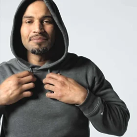 Sudadera con capucha para hombre Force con logotipo y tejido que absorbe la humedad