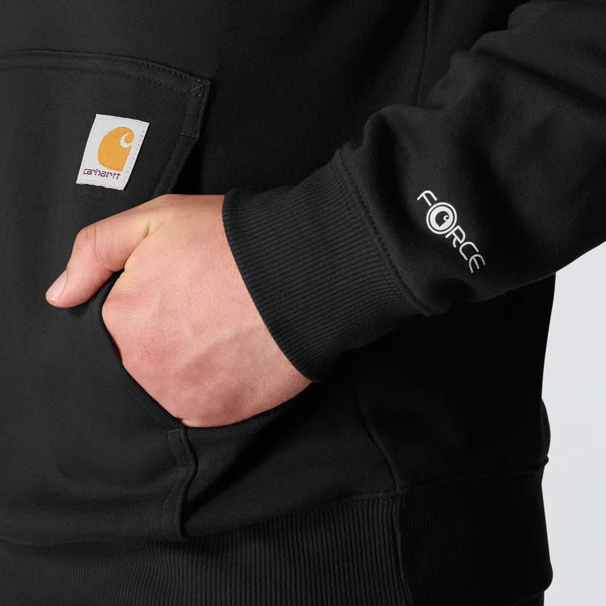 Sudadera con capucha para hombre Force con logotipo y tejido que absorbe la humedad