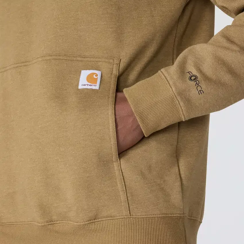 Sudadera con capucha para hombre Force con logotipo y tejido que absorbe la humedad