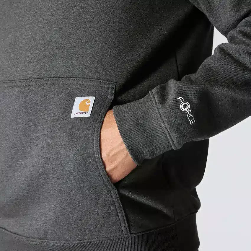 Sudadera con capucha para hombre Force con logotipo y tejido que absorbe la humedad