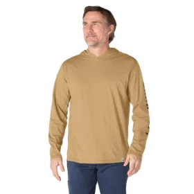 Sudadera con capucha para hombre Force, corte holgado, que absorbe la humedad y con logotipo