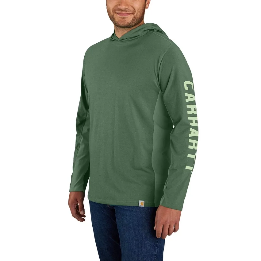 Sudadera con capucha para hombre Force, corte holgado, que absorbe la humedad y con logotipo