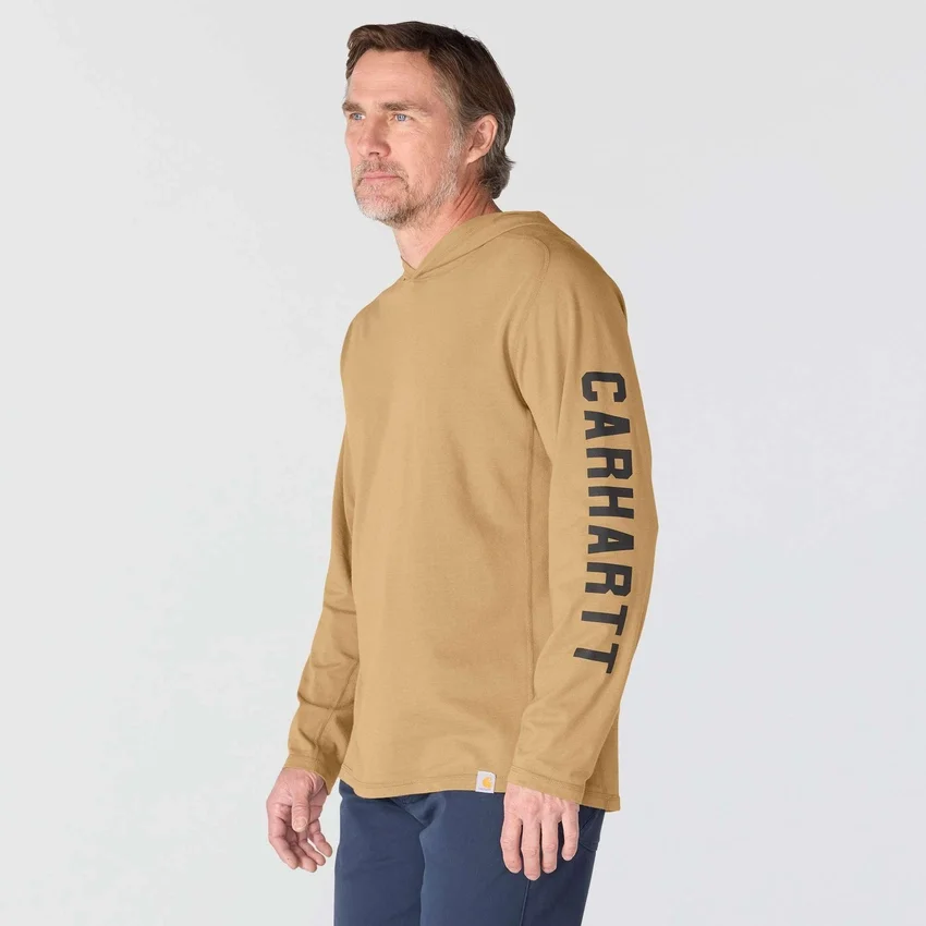 Sudadera con capucha para hombre Force, corte holgado, que absorbe la humedad y con logotipo