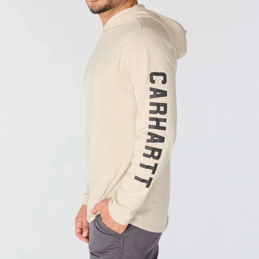 Sudadera con capucha para hombre Force, corte holgado, que absorbe la humedad y con logotipo