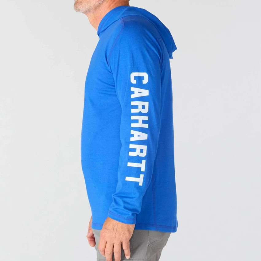 Sudadera con capucha para hombre Force, corte holgado, que absorbe la humedad y con logotipo