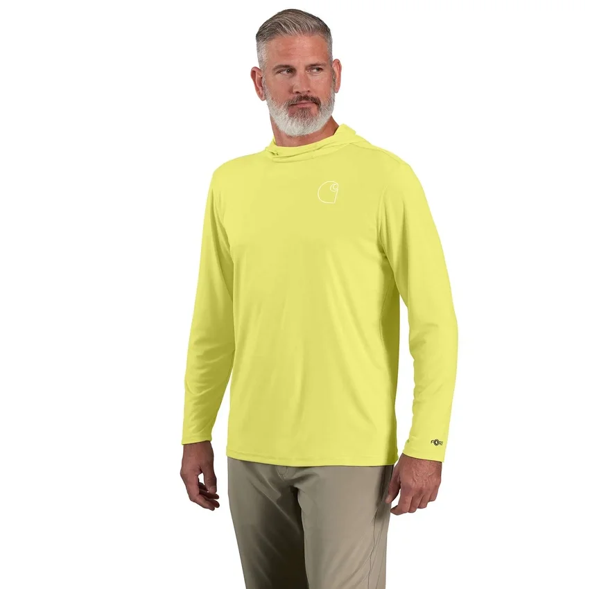 Sudadera con capucha para hombre Force Sun Defender UPF 50+, ligera, con manguitos largos y transpirable - Sudaderas con capucha de protección solar