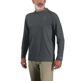 Sudadera con capucha para hombre Force Sun Defender UPF 50+, ligera, con manguitos largos y transpirable - Sudaderas con capucha de protección solar
