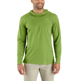Sudadera con capucha para hombre Force Sun Defender UPF 50+, ligera, con manguitos largos y transpirable - Sudaderas con capucha de protección solar
