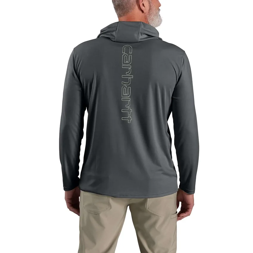 Sudadera con capucha para hombre Force Sun Defender UPF 50+, ligera, con manguitos largos y transpirable - Sudaderas con capucha de protección solar