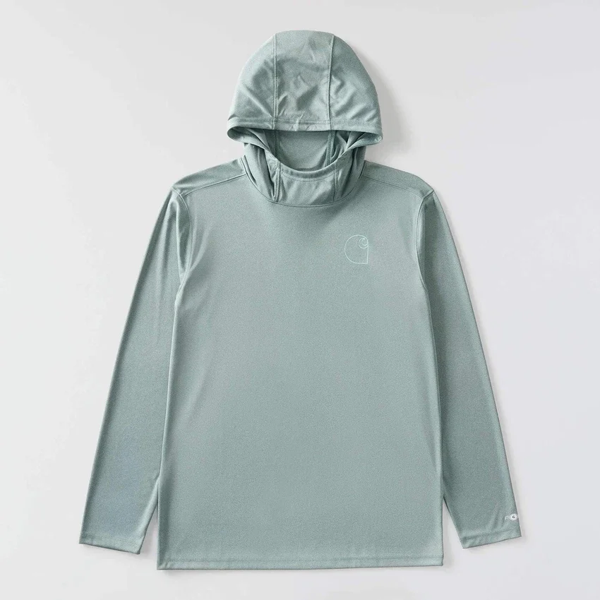 Sudadera con capucha para hombre Force Sun Defender UPF 50+, ligera, con manguitos largos y transpirable - Sudaderas con capucha de protección solar