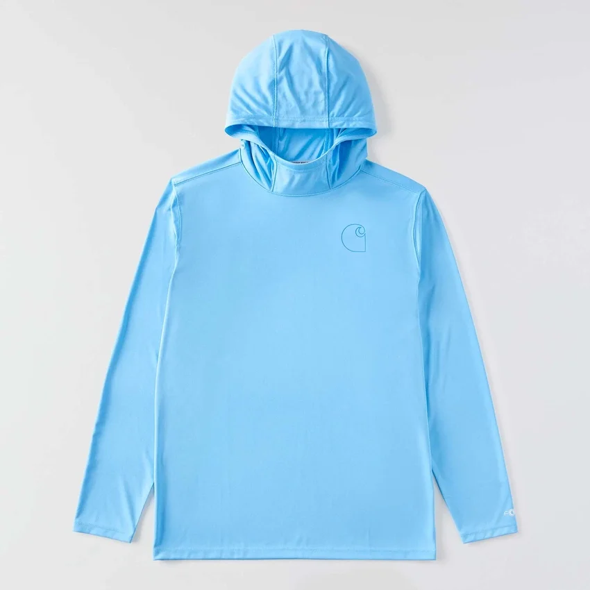 Sudadera con capucha para hombre Force Sun Defender UPF 50+, ligera, con manguitos largos y transpirable - Sudaderas con capucha de protección solar